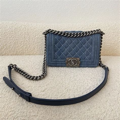 small boy chanel flap bag denim|The Ultimate Guide to the Chanel Boy Bag .